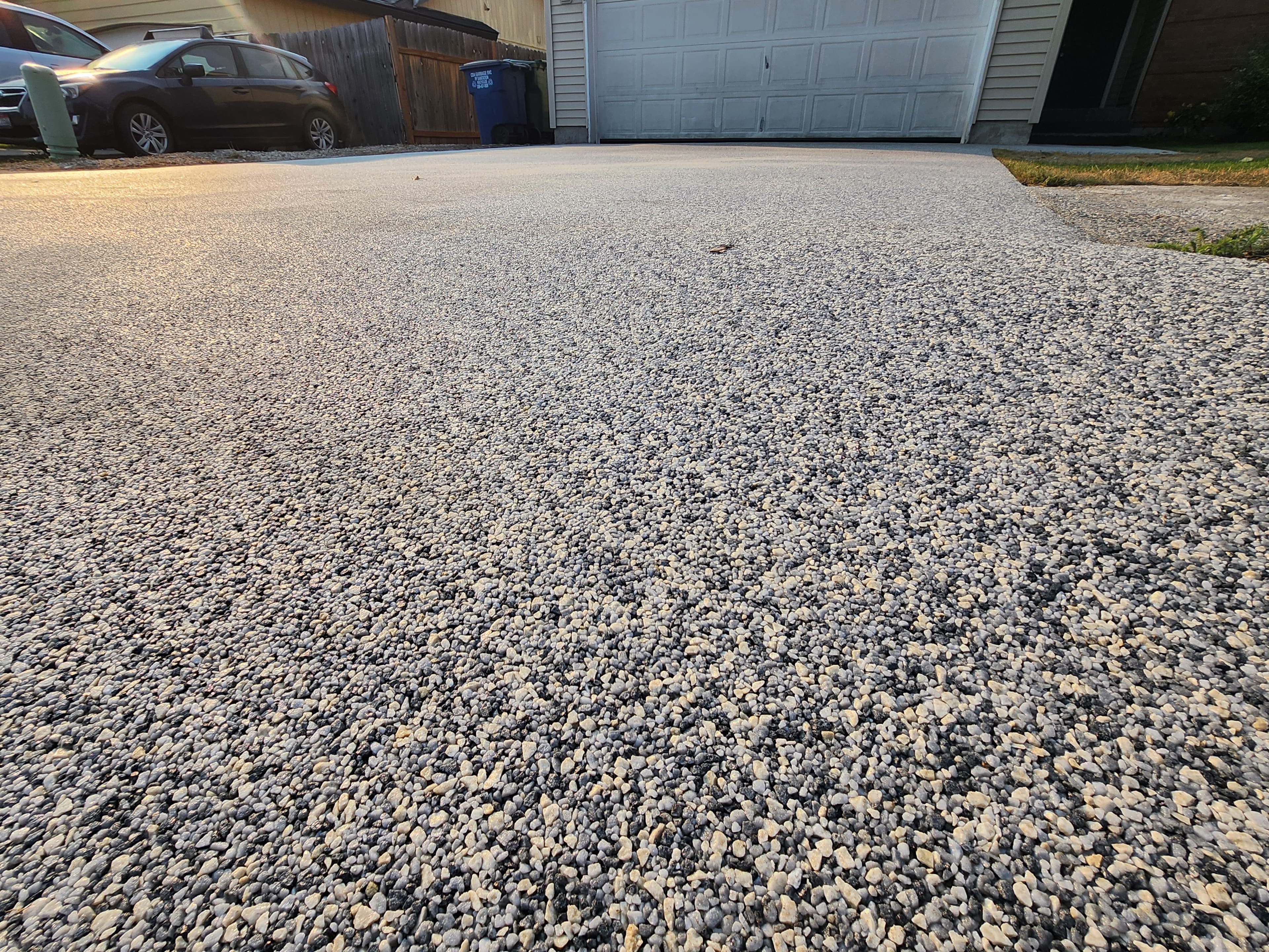 Lake Tahoe driveway finished edge