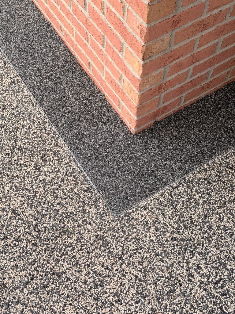 Mason Porch After Border Detail — Mason resin-bound project