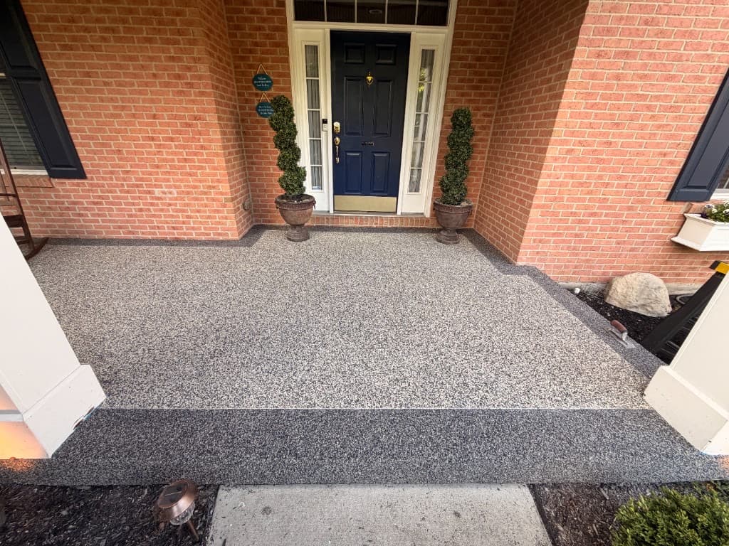Mason Porch After Front Entry — Mason resin-bound project