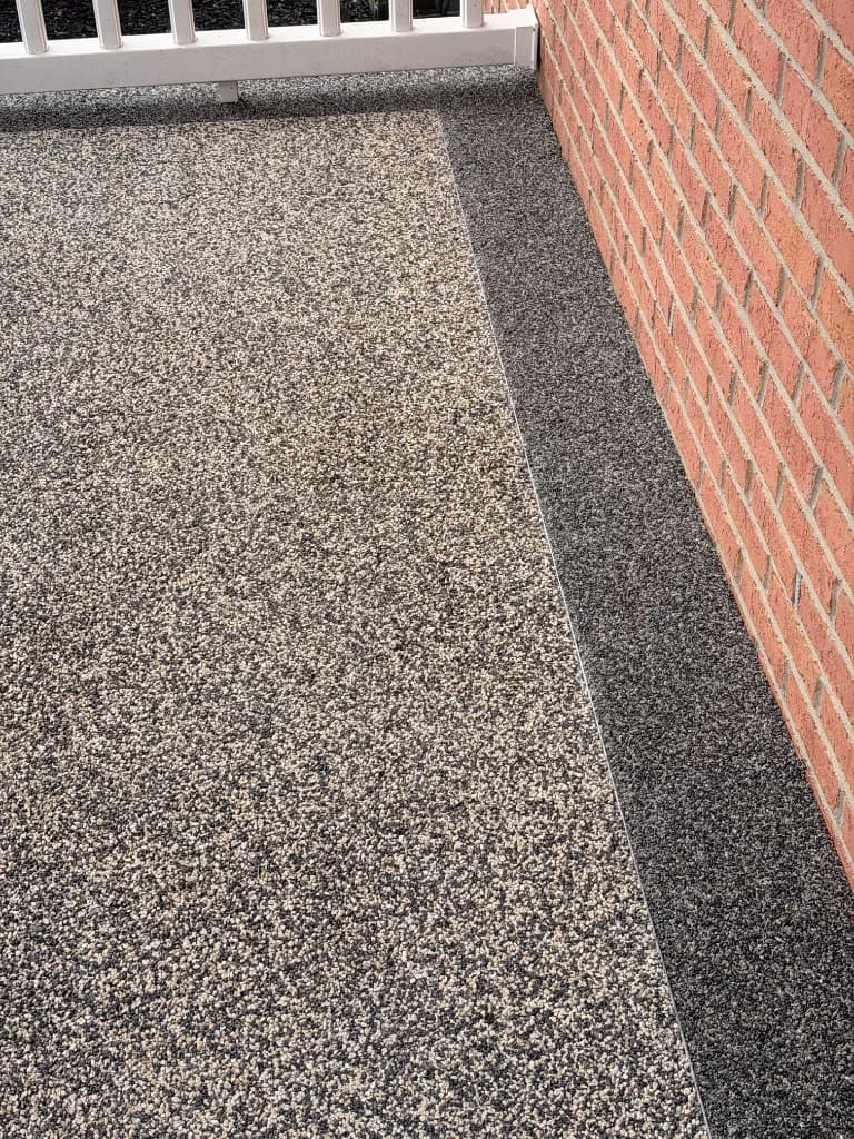 Mason Porch After Surface Detail — Mason resin-bound project