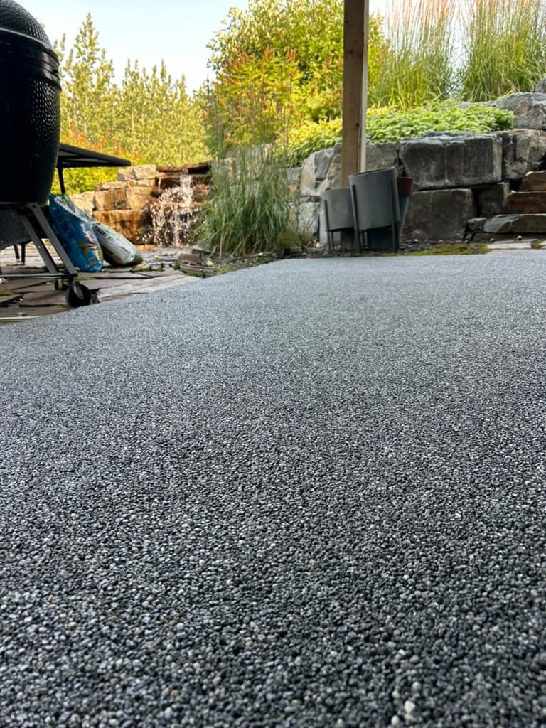 Resin-bound patio install