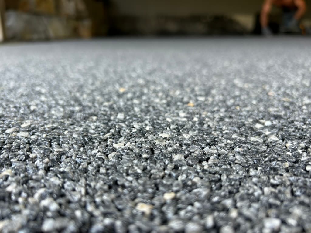 Resin-bound patio install