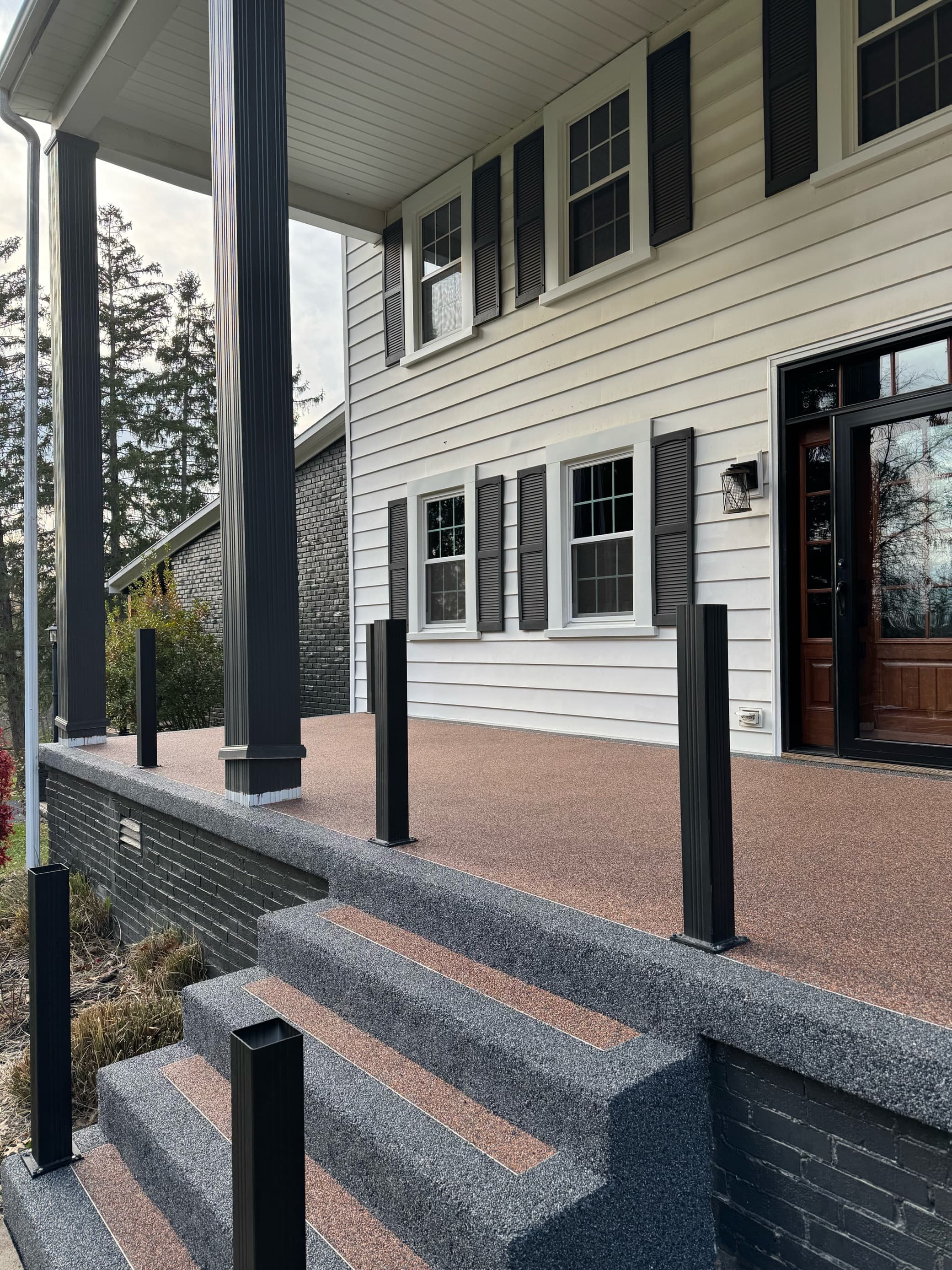 Resin-bound patio install