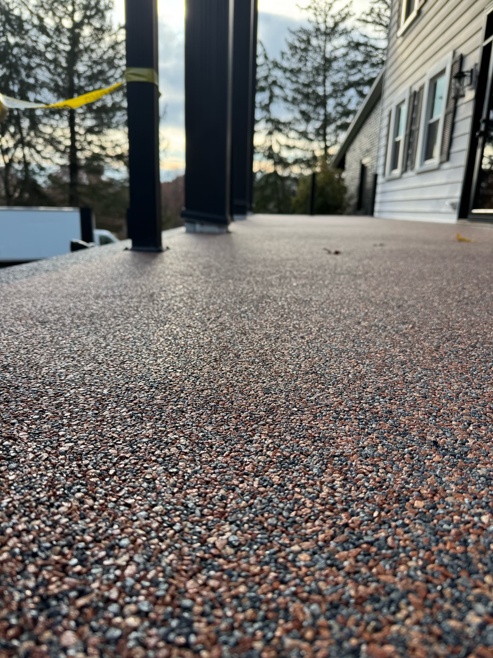 Resin-bound patio install