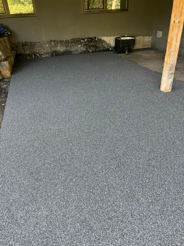 Resin-bound patio install