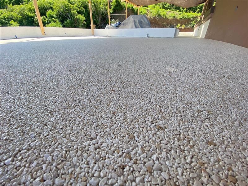 Resin-bound patio install