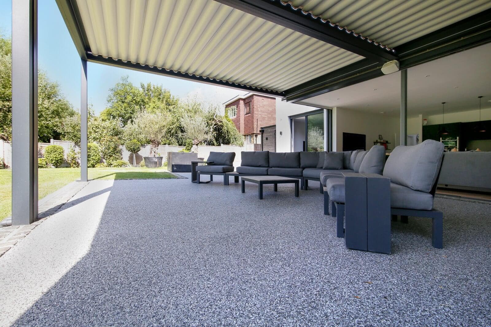 Resin-bound patio install