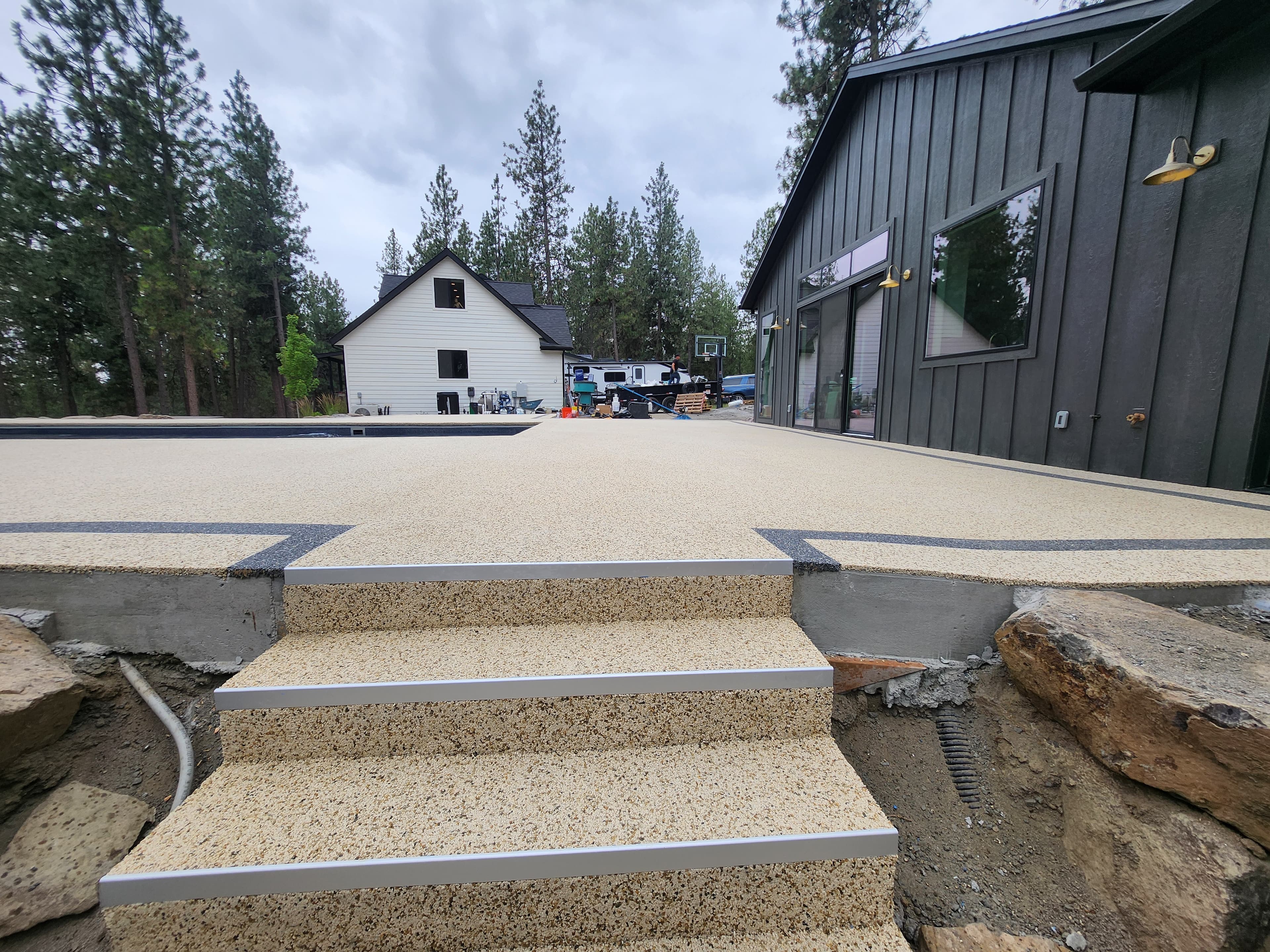 Rio Medina pool surround resin-bound finish