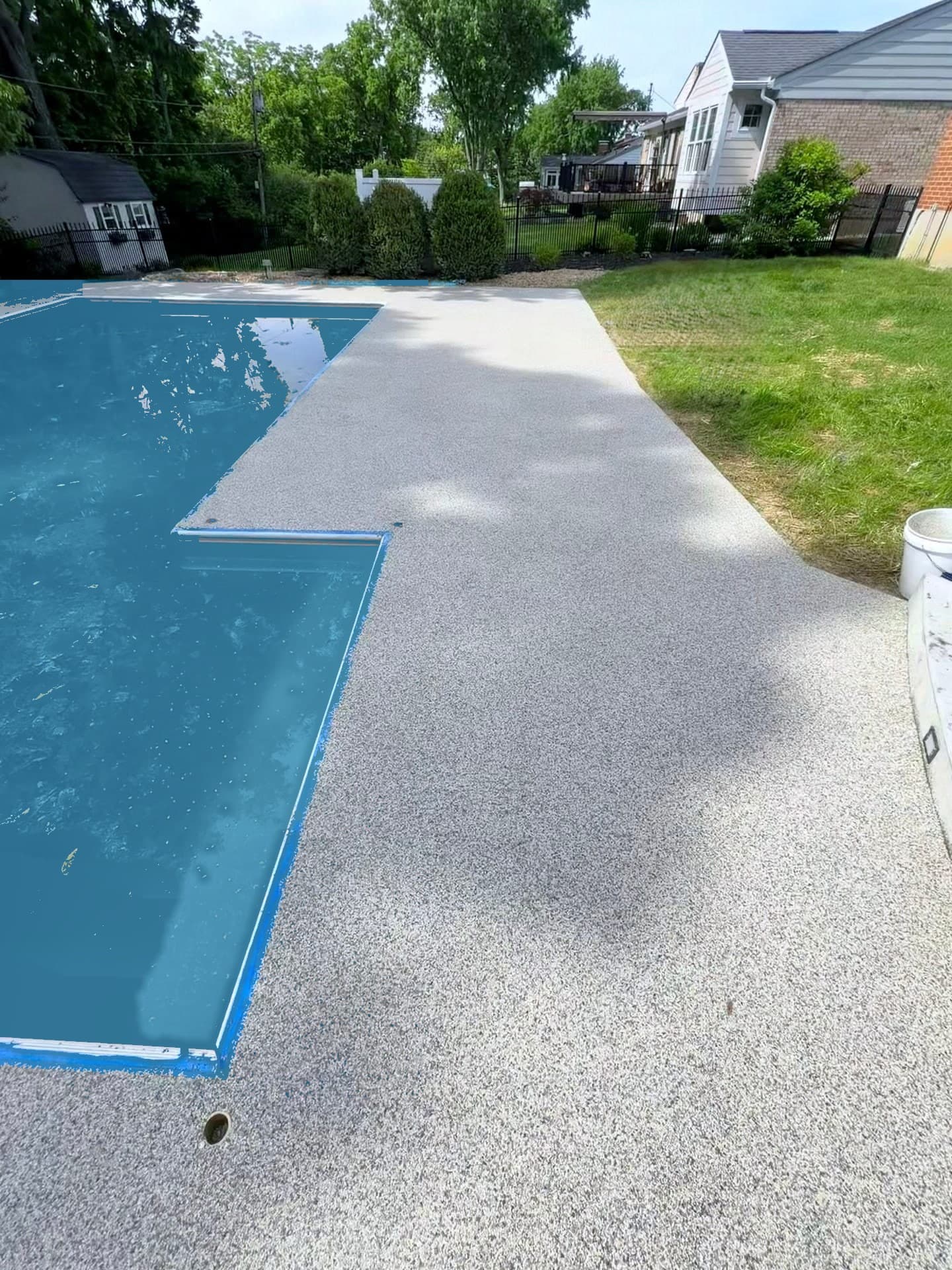 Sharonville pool deck after — Gallery resin-bound project
