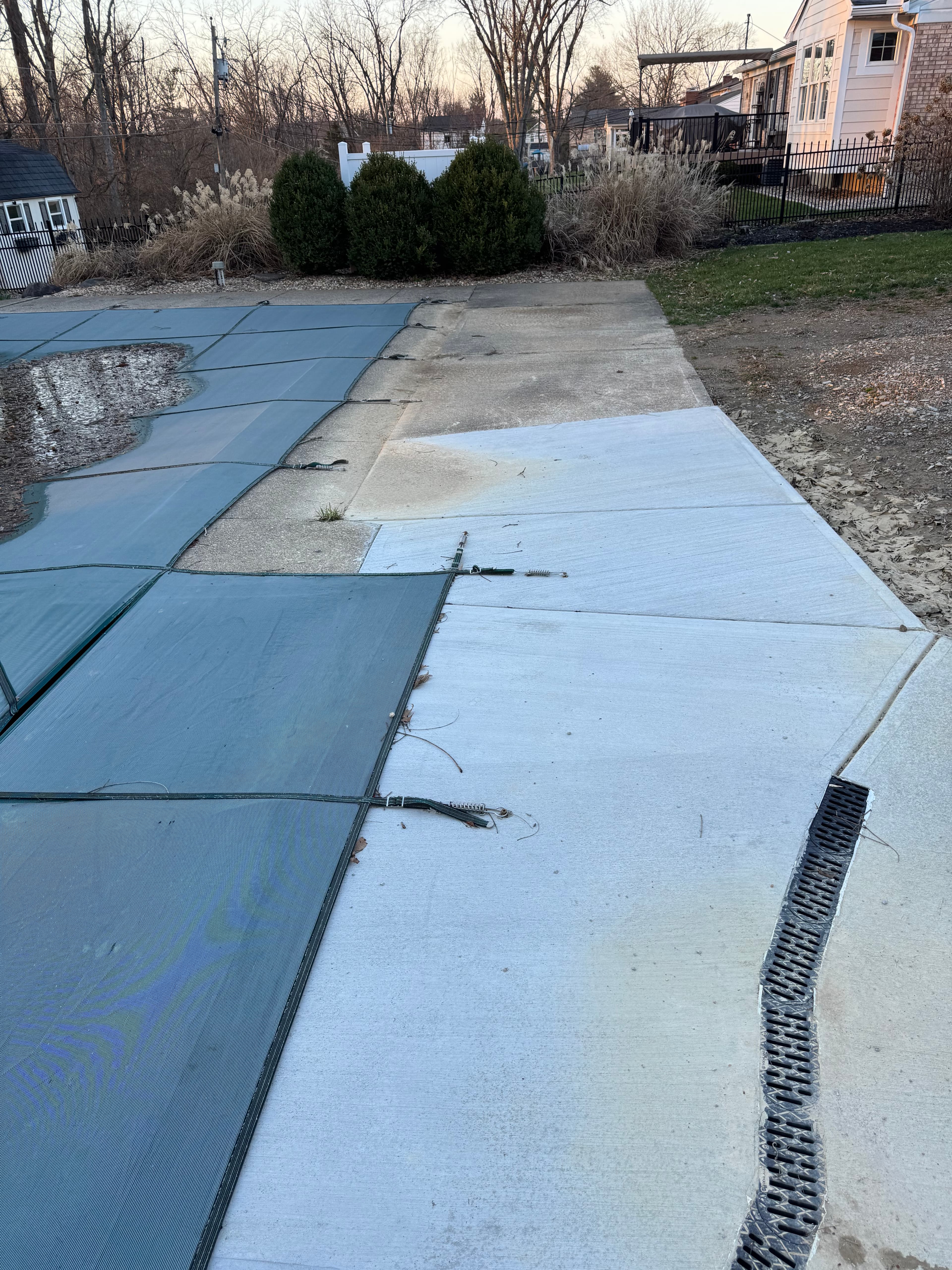 Pool deck resurfacing before